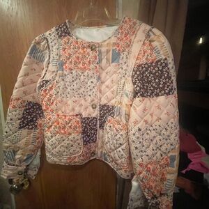 Floral Patchwork Quilted Jacket